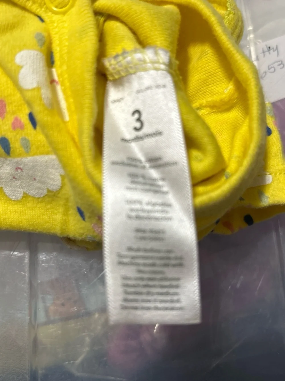 Carter's Yellow & Navy Baby Matching Set - Sun & Cloud Print